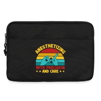 Anesthesiologist With Precision & Care Anesthesia - Laptop bag 13" - black - Front