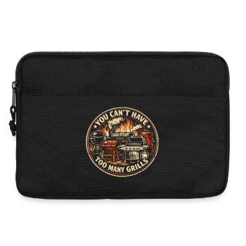 BBQ-Humor Papa grillt Sommergeschenk - Laptoptasche 13" - Schwarz - Vorne