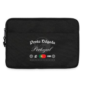 Ponta Delgada Portugal Streetwear Reise Souvenir - Laptoptasche 13" - Schwarz - Vorne