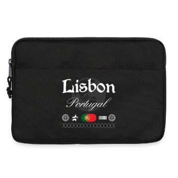 Lisbon Portugal Streetwear Travel Souvenir - Laptop bag 13" - black - Front
