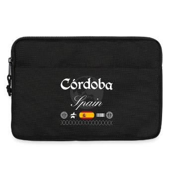 Souvenir de voyage streetwear à Cordoue, Espagne - Sacoche pour ordinateur portable 13 pouces - noir - Devant