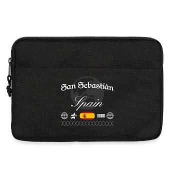 San Sebastián Spanien Streetwear Reise Souvenir - Laptoptasche 13" - Schwarz - Vorne