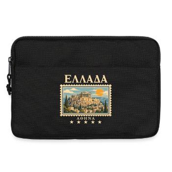 Athen Antike als Vintage Reise - Laptoptasche 13" - Schwarz - Vorne