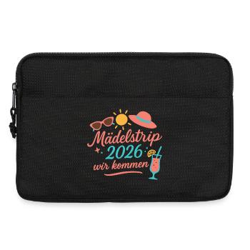 Mädchentrip 2026 Wir kommen - Laptoptasche 13" - Schwarz - Vorne