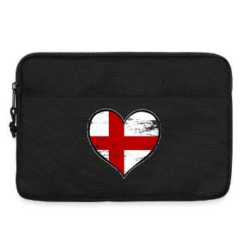 England heart flag used - Laptop bag 13" - black - Front