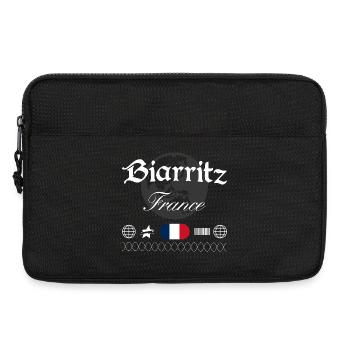 Biarritz Frankreich Streetwear Reise Souvenir - Laptoptasche 13" - Schwarz - Vorne