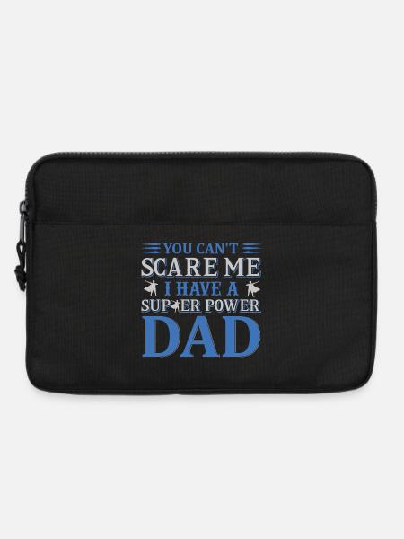 Can´t scare have super dad - Laptoptasche 13" - Schwarz