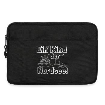 Ein Kind der Nordsee - Laptoptasche 13" - Schwarz - Vorne