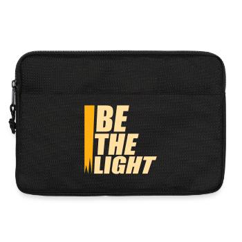 Be The Light Motivierend Positivität Spruch Logo - Laptoptasche 13" - Schwarz - Vorne