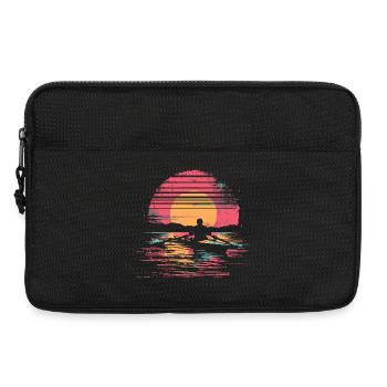 Rame Dessinant Synthwave - Sacoche pour ordinateur portable 13 pouces - noir - Devant