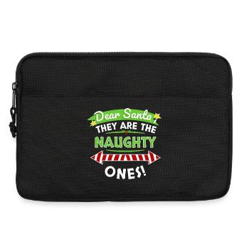 Cher T-shirt du Père Noël Vilain - Sacoche pour ordinateur portable 13 pouces - noir - Devant