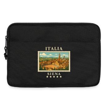Italien Siena Vintage Reisemarke - Laptoptasche 13" - Schwarz - Vorne