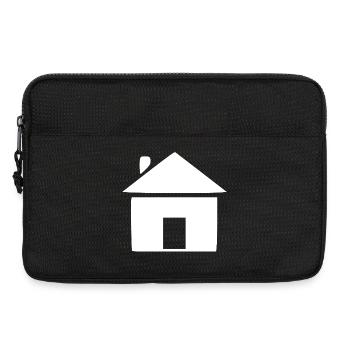Haus minimal Bauherr Geschenk  - Laptoptasche 13" - Schwarz - Vorne