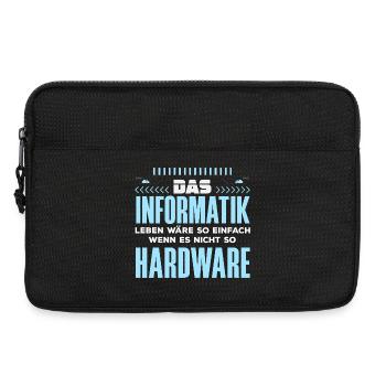 Informatik Hardware Spruch - Laptoptasche 13" - Schwarz - Vorne