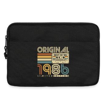 Original 1986 Jahrgang Vintage Geburtstag Retro - Laptoptasche 13" - Schwarz - Vorne