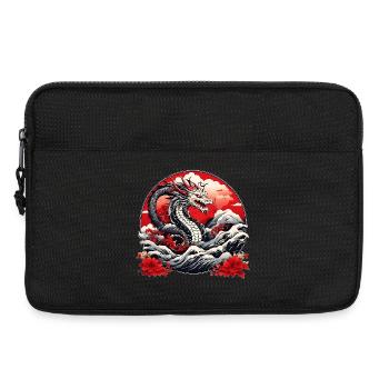 Japanischer Drachen - Laptoptasche 13" - Schwarz - Vorne