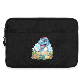 Süßer Baby Dino Endlich Schulkind 2026 T-Rex - Laptoptasche 13" - Schwarz - Vorne