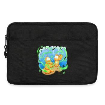 Neon-Orb-Freunde - Laptoptasche 13" - Schwarz - Vorne