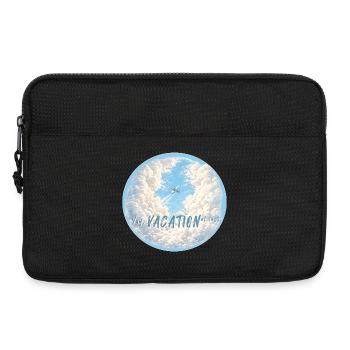 enfin l’avion de vacances enfin nuages libres - Sacoche pour ordinateur portable 13 pouces - noir - Devant