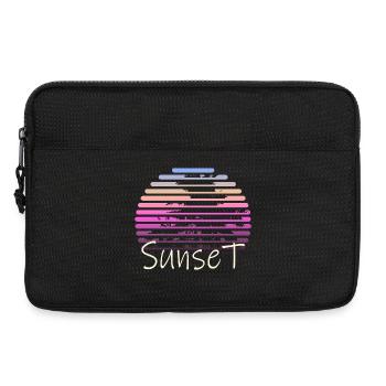  Sunset Palm Trees - Sacoche pour ordinateur portable 13 pouces - noir - Devant