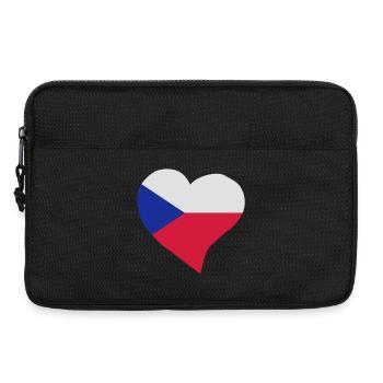 Tschechische Herz - Laptoptasche 13" - Schwarz - Vorne