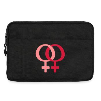 Woman & Woman - Laptop bag 13" - black - Front