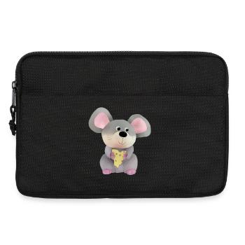 Maus mit Käse - Laptoptasche 13" - Schwarz - Vorne
