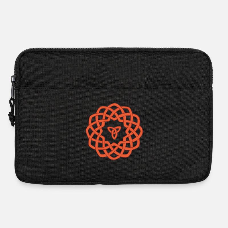 Keltische Blume - Laptoptasche 13" - Schwarz