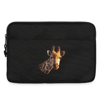 Giraffenporträt mit natürlichen details - Laptoptasche 13" - Schwarz - Vorne