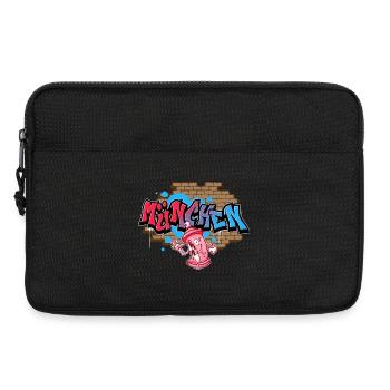 München Graffiti - Laptoptasche 13" - Schwarz - Vorne