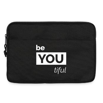 beautiful you motivation entwicklung love logo - Laptoptasche 13" - Schwarz - Vorne