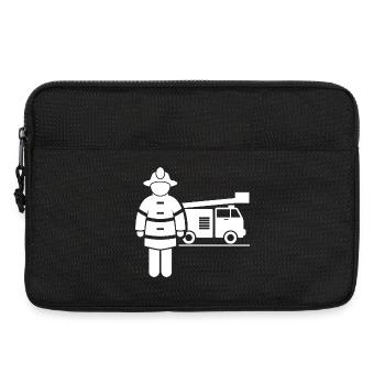 Firefighter Floriansjünger firefighters - Laptop bag 13" - black - Front