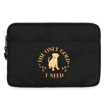 The only gold I need - Golden Retriever Lover - Laptoptasche 13" - Schwarz - Vorne
