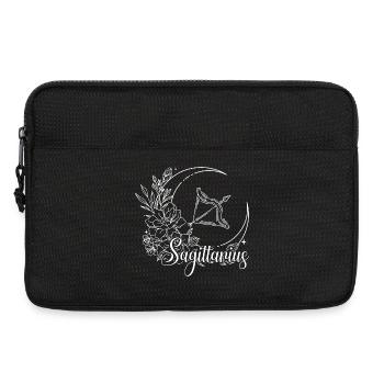 Sagittaire Archer Floral Lune - Sacoche pour ordinateur portable 13 pouces - noir - Devant