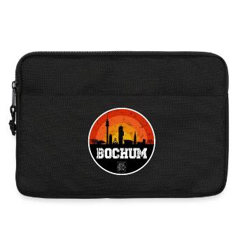 Bochum skyline with coat of arms - Laptop bag 13" - black - Front