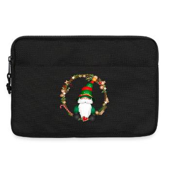cute elf in the context of Christmas - Laptop bag 13" - black - Front