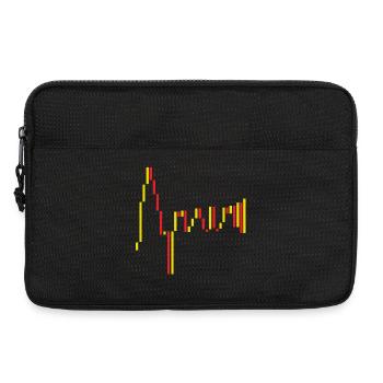 Spain Stock Exchange Red Yellow - Laptop bag 13" - black - Front