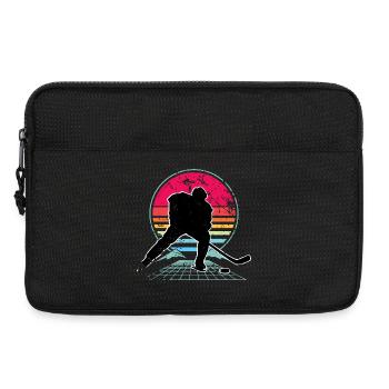 Hockey sur glace - Sacoche pour ordinateur portable 13 pouces - noir - Devant