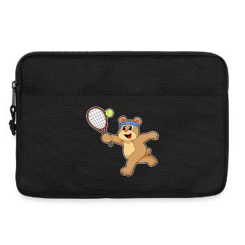 Bear Tennis Racket Sport - Laptop bag 13" - black - Front