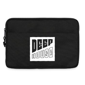 Deep House Art - DJ Geschenk für House EDM Festival - Laptoptasche 13" - Schwarz - Vorne
