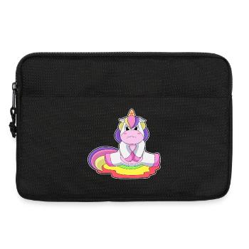 Einhorn Toilette - Laptoptasche 13" - Schwarz - Vorne