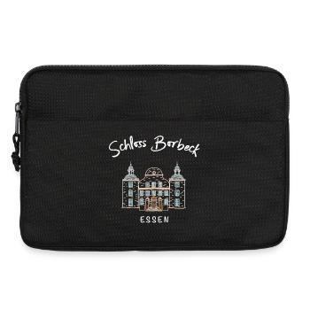 Essen, emblématique château entouré de douves Borbeck, région de la Ruhr - Sacoche pour ordinateur portable 13 pouces - noir - Devant