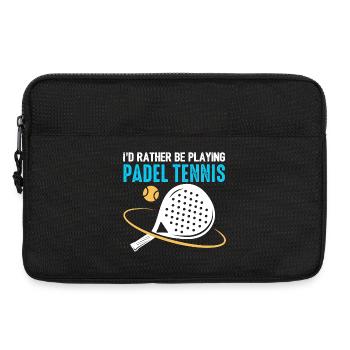 Padel Id Rather Be Playing Padel Tennis - Laptop bag 13" - black - Front