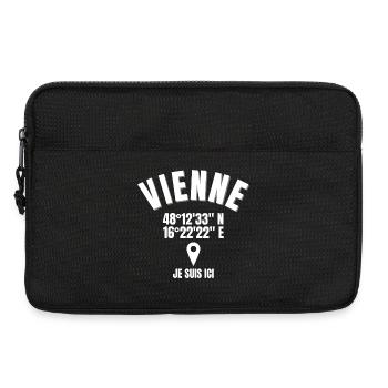 Autriche, Vienne, viennois - Sacoche pour ordinateur portable 13 pouces - noir - Devant