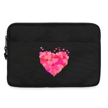 Heart of hearts - Laptop bag 13" - black - Front