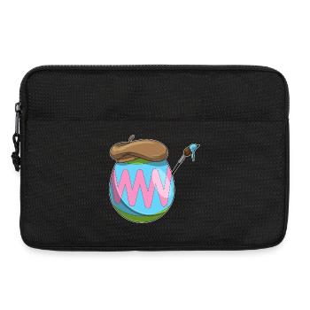 Œuf de Pâques Peinture de Pâques - Sacoche pour ordinateur portable 13 pouces - noir - Devant