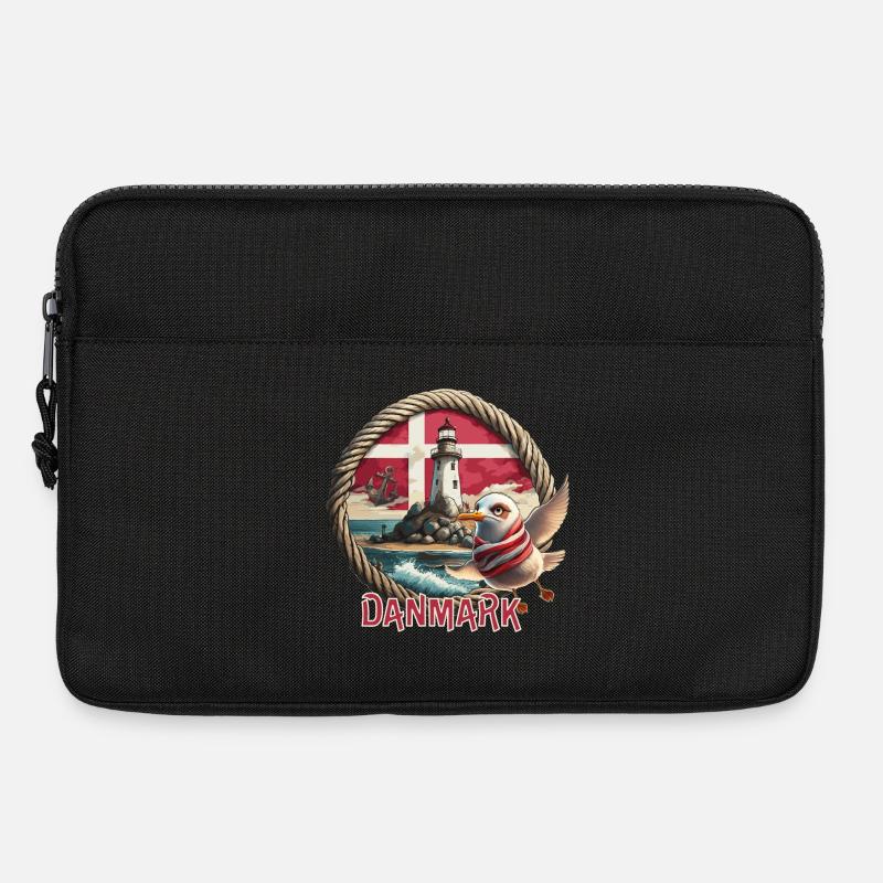 Danmark - Dänemark - Denmark - Laptoptasche 13" - Schwarz