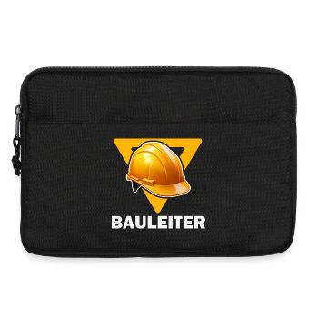 Baustellenleiter Bauhelm - Laptoptasche 13" - Schwarz - Vorne