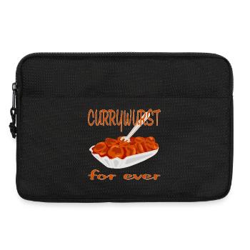 Currywurst ist Lecker - Laptoptasche 13" - Schwarz - Vorne