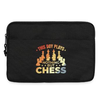 Children's Chess Player - Laptop bag 13" - black - Front